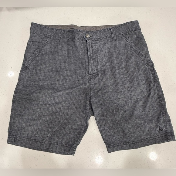 Prana Other - Prana Men's Charcoal Gray Flat Front Shorts